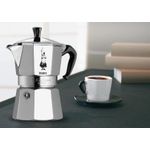 Bialetti Moka Express Mokka-Kanne Aluminium - Schwarz (0001167/X2)