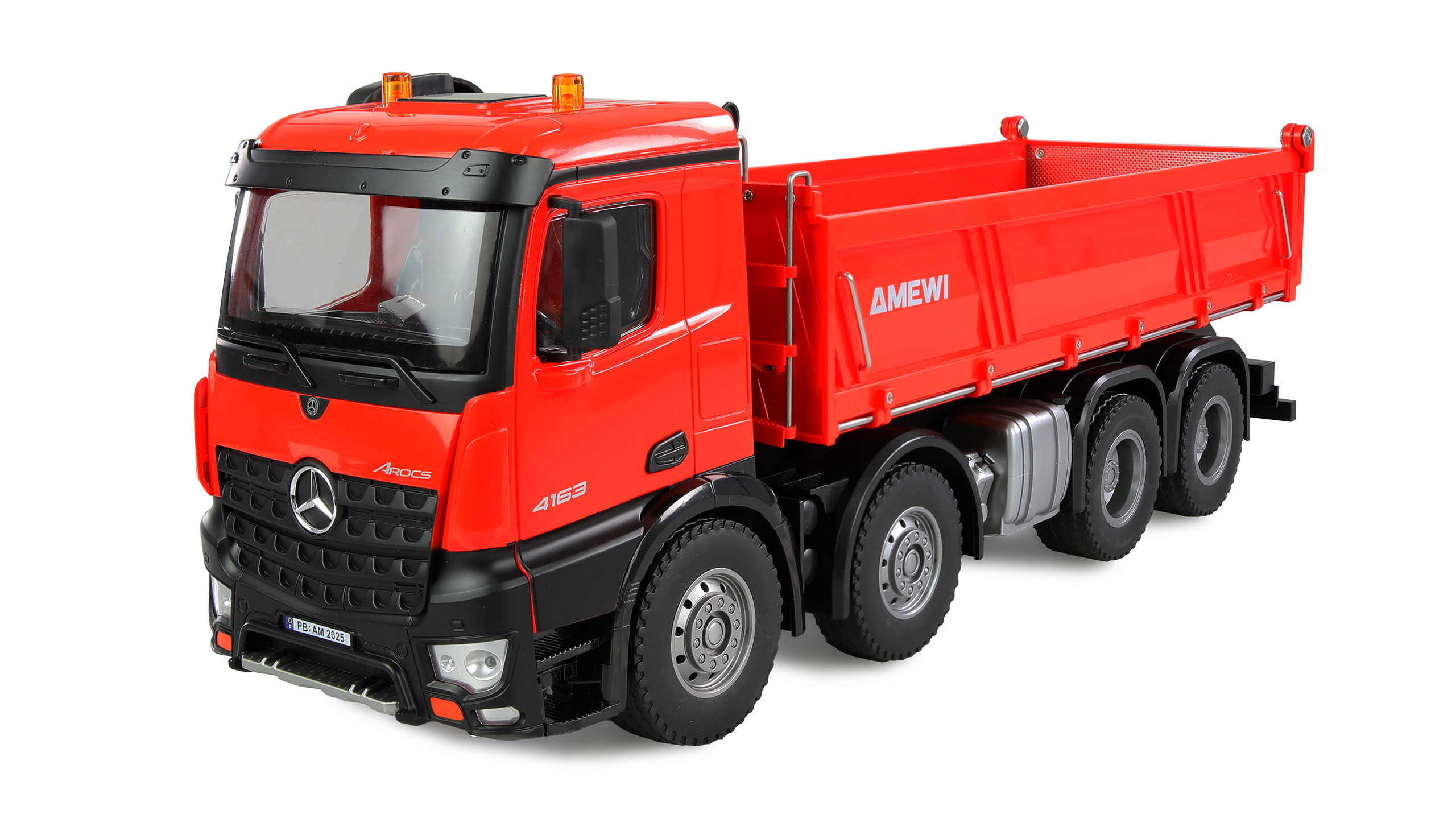 Amewi Arocs Muldenkipper 8x4/4 4WD 1:18 RTR Rot