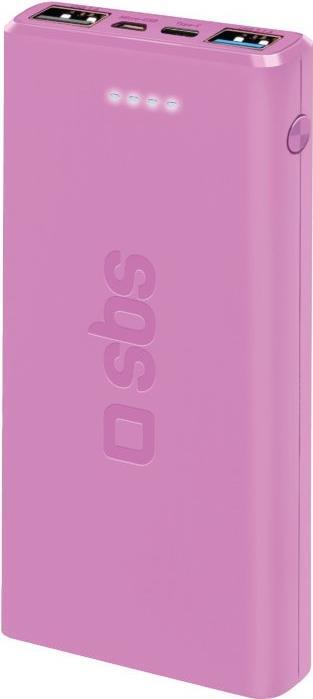 SBS TTBB10000FASTP Powerbank Lithium Polymer (LiPo) 10000 mAh Pink (TTBB10000FASTP)