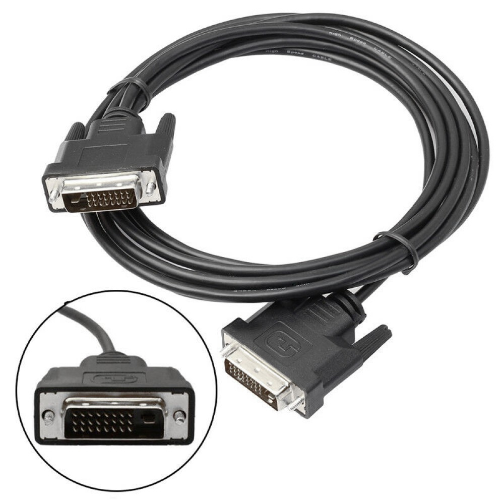 TECHly ICOC-DVI-8130 DVI-D Dual Link Videokabel 3 m Schwarz