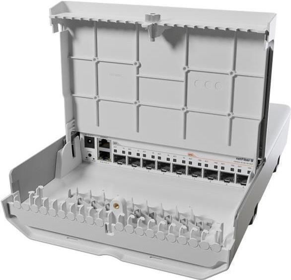 Mikrotik netFiber 9 Gigabit Ethernet (10/100/1000) Power over Ethernet (PoE) Weiß (CRS310-1G-5S-4S+OUT)