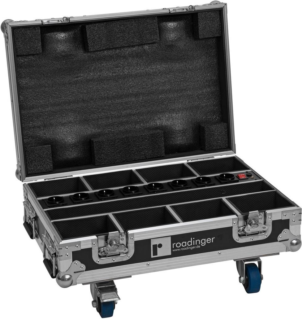ROADINGER Flightcase 8x AKKU Mini IP UP-4 QCL Spot MK2 mit Ladefunktion (31005245)