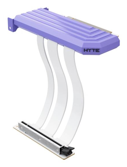 HYTE PCIe 5.0 Hyper Riser Riser-Kabel 20cm PCI-E 16-pin Lila/Weiß