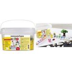 EBERHARD FABER Modelliermasse EFA Plast KIDS + Schulmalfarbe im wiederverschließbaren Eimer mit Tragegriff, - 1 Stück (570104)
