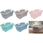 keeeper Wäschekorb "lasse", ergonomisch, nordic-grey stabiler Wäschekorb in Nierenform, mit Softgriffen, großes - 1 Stück (1078213000000)