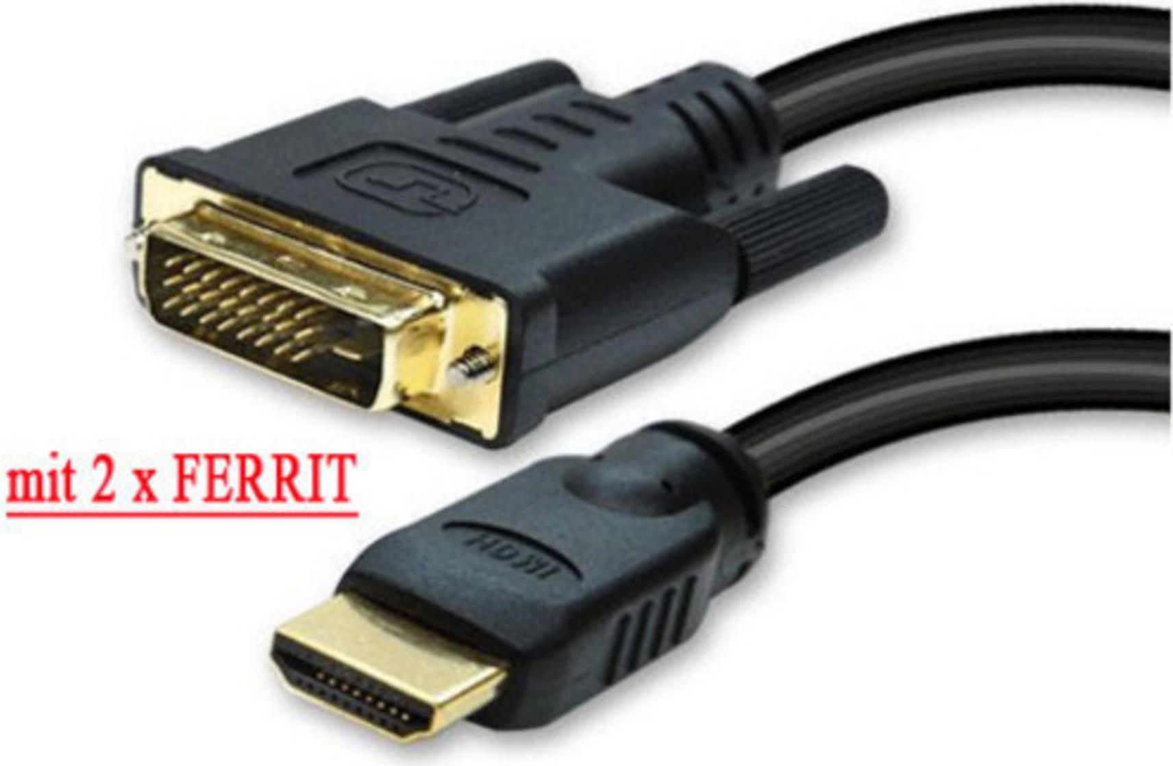 S-CONN S/CONN maximum connectivity HDMI DVI Anschlußkabel-HDMI Stecker auf DVI-D (18+1) Stecker, ver