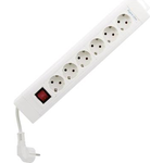 REV 0014612113 Steckdosenleiste mit Schalter 6fach Weiß Schutzkontakt (0014612113)