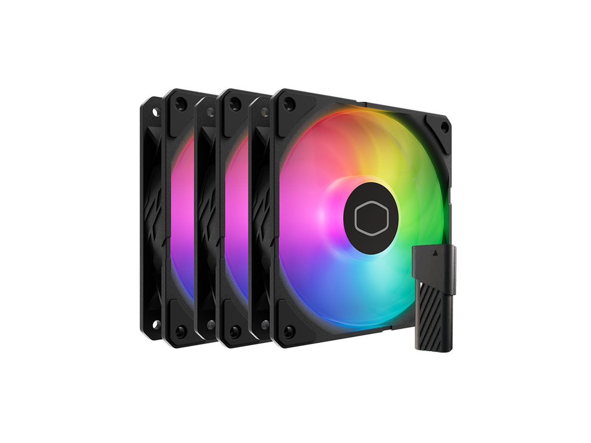 Cooler Master SickleFlow Edge 120 ARGB 3er-Set Gehäuselüfter 120mm Schwarz
