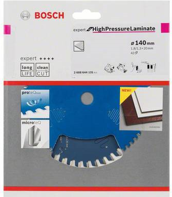 Bosch Accessories Expert for High Pressure Laminate 2608644131 Kreissägeblatt 140 x 20 x 1.3 mm Zähneanzahl: 42 1 St.