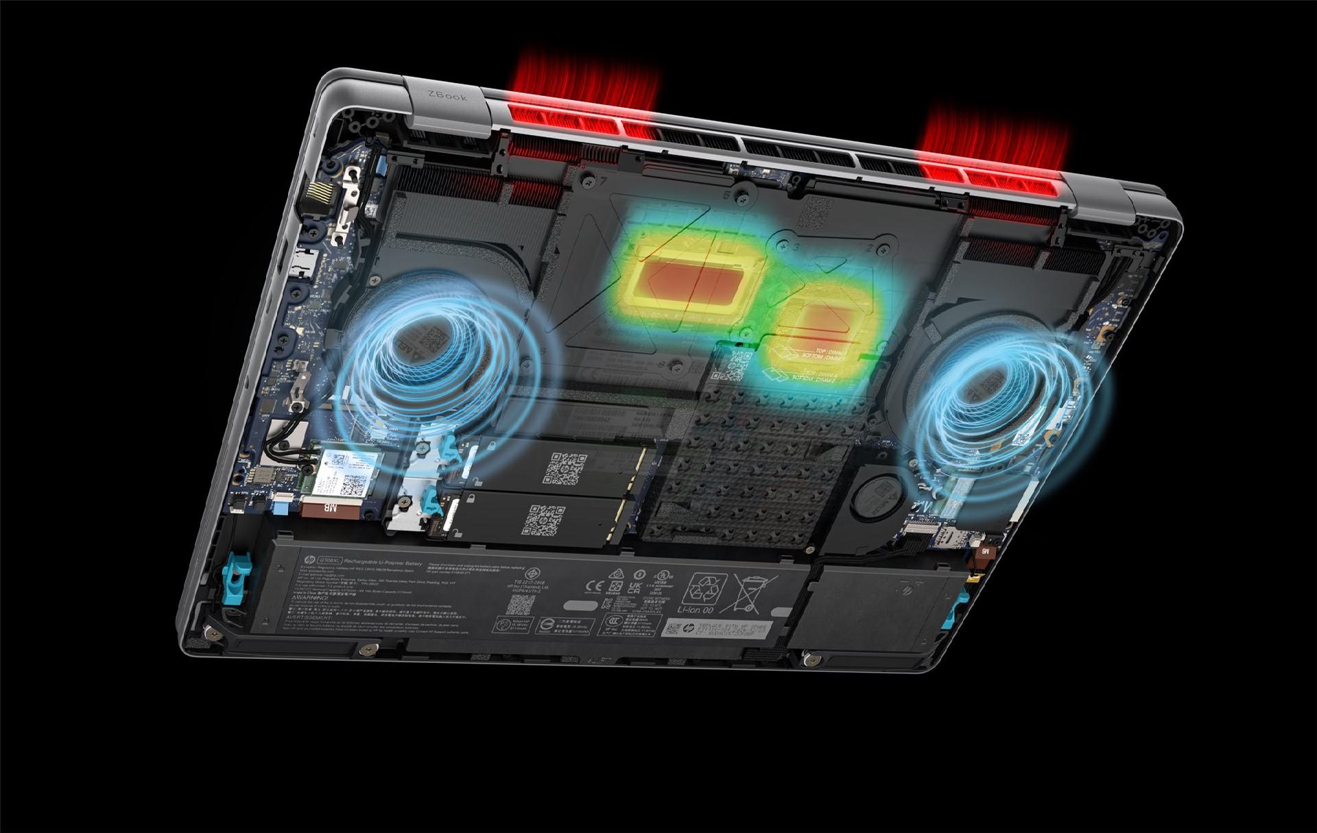 HP ZBook Fury 16 G1i Mobile Workstation 16" Intel Core Ultra 9 285HX 64 GB RAM 2 TB SSD NVIDIA RTX PRO 4000 Blackwell Nouvelle silber