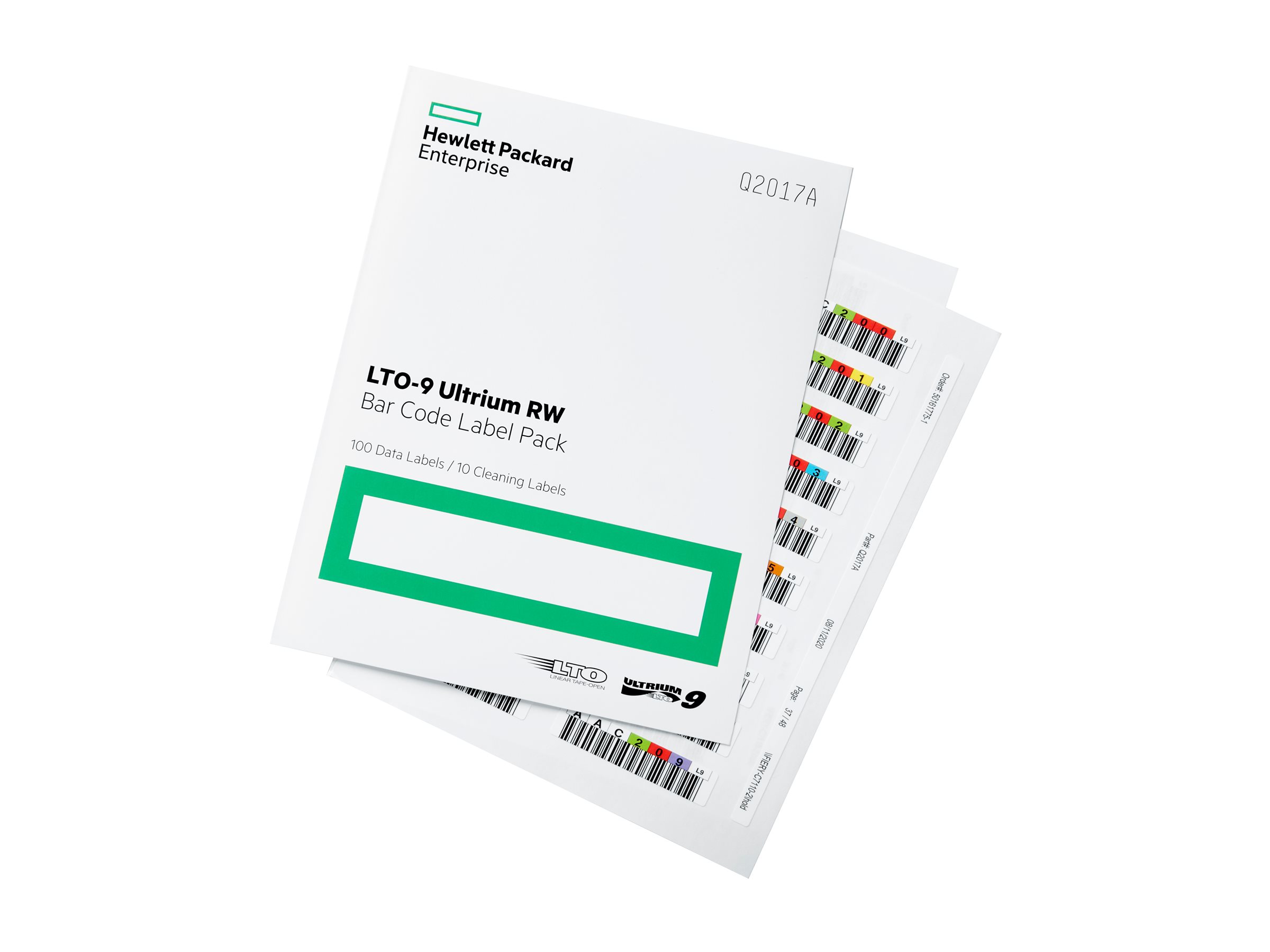 HPE LTO-9 Ultrium RW Bar Code Label Pack Mehrfarbig