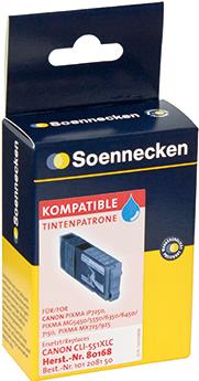 SOENNECKEN Tintenpatrone 80168 wie Canon CLI551XLC cyan (80168)