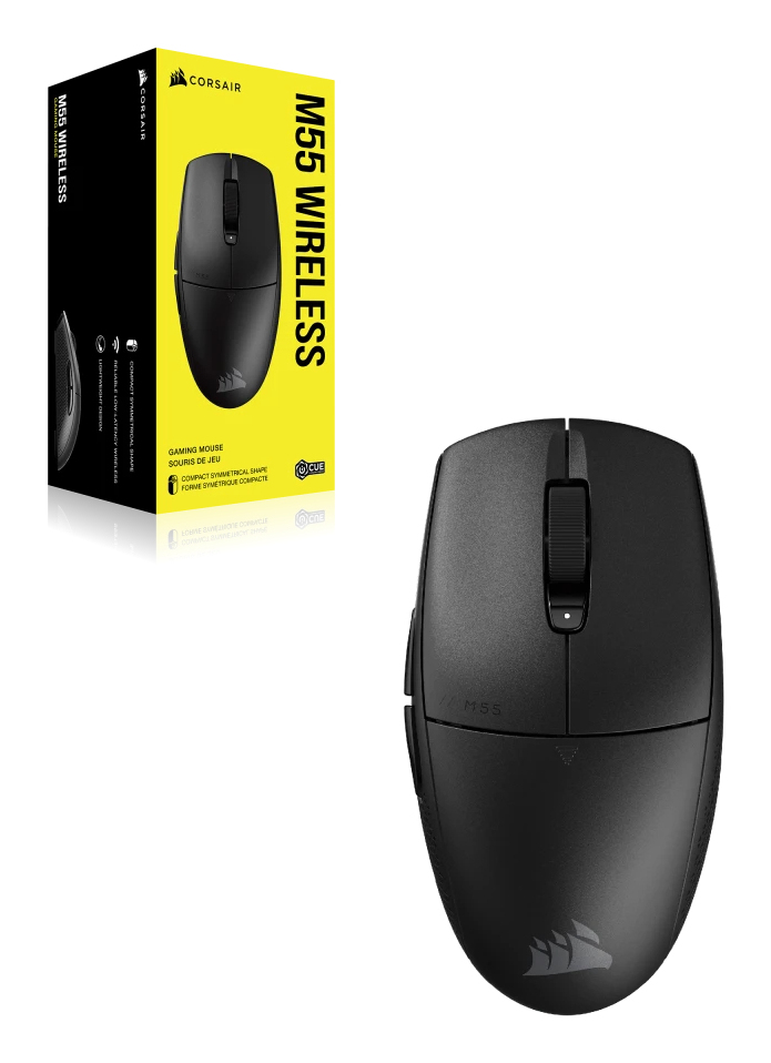 Corsair CORSAIR Gaming M55 WIRELESS Kabellose Maus Optisch Schwarz