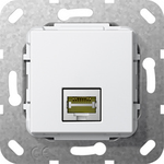 GIRA 4847646. Buchsen-Typ: RJ-45. Produktfarbe: Weiß (4847646)
