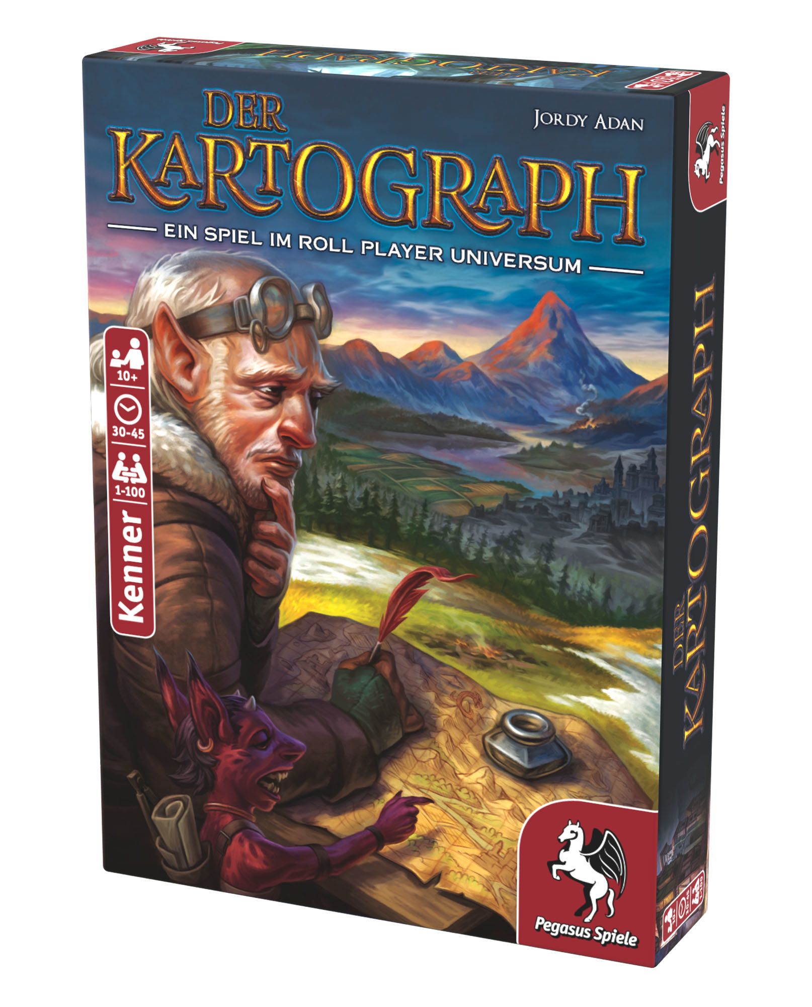 Pegasus Spiele Der Kartograph Brettspiel ab 10 Jahren