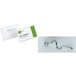 DURABLE Namensschild 30x60mm mit Wellennadel Kleinverpackung 1 Pg. à 10 Stück 860619