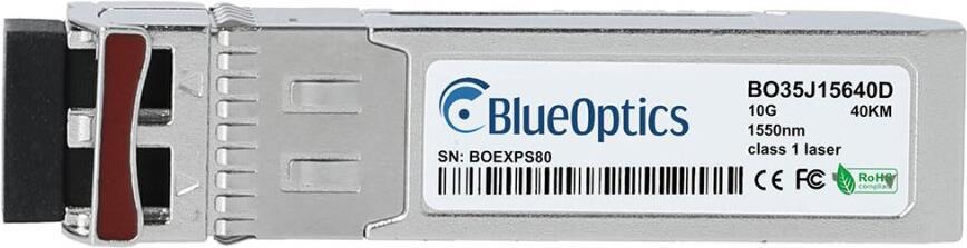 Raisecom USFP+-192/S2/SW kompatibler BlueOptics SFP+ Transceiver für Singlemode 10 Gigabit Highspeed Datenübertragungen in Glasfaser Netzwerken. Unterstützt 10 Gigabit Ethernet, Fibre Channel oder SONET/SDH Anwendungen in Switchen, Routern, Storage System (USFP+-192/S2/SW-BO)