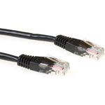 ACT Black 20 meter U/UTP CAT6 patch cable with RJ45 connectors. Cat6 u/utp black 20.00m (IB8920)