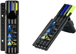 STAEDTLER Schreibset triplus multi set 34, 4-teilig in patentierter STAEDTLER BOX mit integriertem Lineal, - 1 Stück (34 SB4B-R)