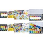 EBERHARD FABER Deckfarbkasten WINNER, 24er Farben leuchtende Farben, transparenter Deckel einfach abnehmbar, - 1 Stück (578324)