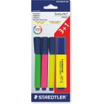 STAEDTLER "Textsurfer classic transluzent", 3 + 1 GRATIS Strichstärke: 1,0 - 5,0 mm, Keilspitze, lichtbeständig (364 A BK4D)