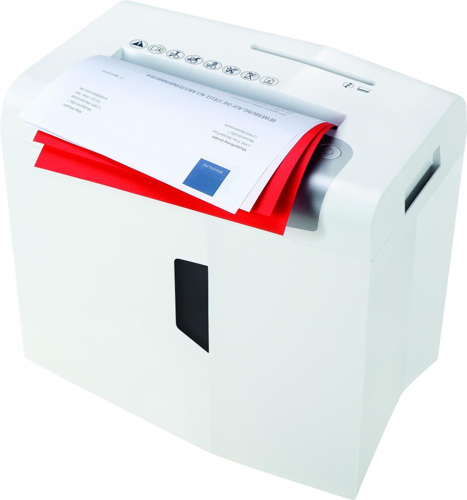 HSM shredstar X5 Aktenvernichter Partikelschnitt 4,5x30 mm 5 Blatt 18 Liter Weiß, Silber