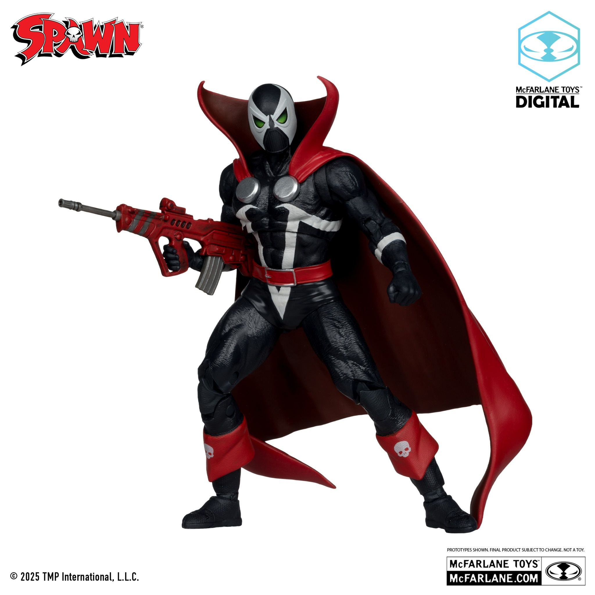 MCFARLANE Toys Spawn Sammelfigur 7" mit Comic Schwarz, Rot