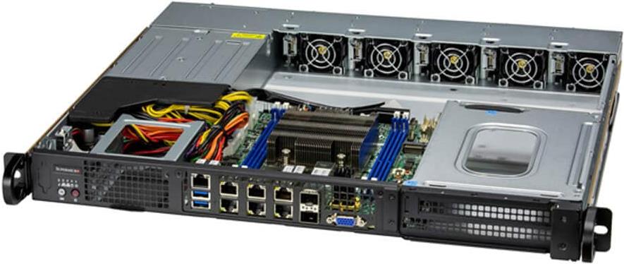 Supermicro SYS-110D-20C-FRAN8TP Server-Barebone Intel SoC FCBGA 2579 Rack (1U) Silber (SYS-110D-20C-FRAN8TP)