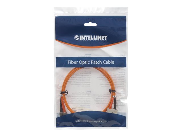 Intellinet LWL Duplex Patchkabel OM2 ST/SC 50/125 µm 3 m Orange