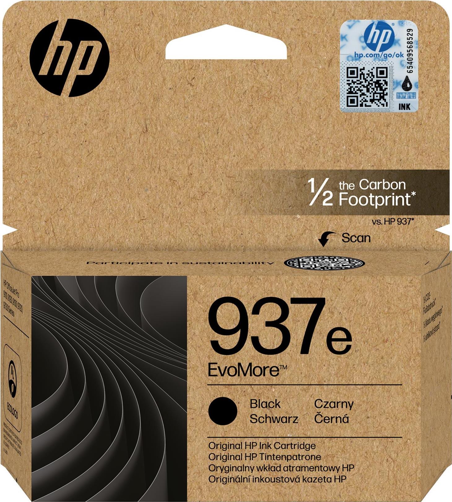 HP Tinte schwarz 2.500 S. No.937e ca. 2.500 Seiten, OJ 91x0/9700 (4S6W9NE)