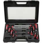 KS TOOLS ERGOTORQUEplus T-Griff-Innensechskant-Kugelkopf-Schlüssel-Satz, 9-tlg. (151.8150)
