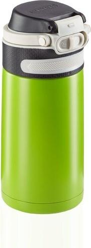 Leifheit 03249 Reisebecher 350 ml Schwarz, Grün Edelstahl (3249)