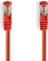 Nedis CAT6 S/FTP-Netzwerkkabel 20.0 m, Rot Doppelt geschirmtes LAN/Netzwerkkabel 2x RJ45 Stecker mit RastnasenschutzKabell&aumlnge: 20m Farbe: Rot (CCGP85221RD200)