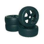 Reely 1:8 Buggy Kompletträder Spike 5-Speichen Schwarz 4 St. (D08B03NRSBA1)