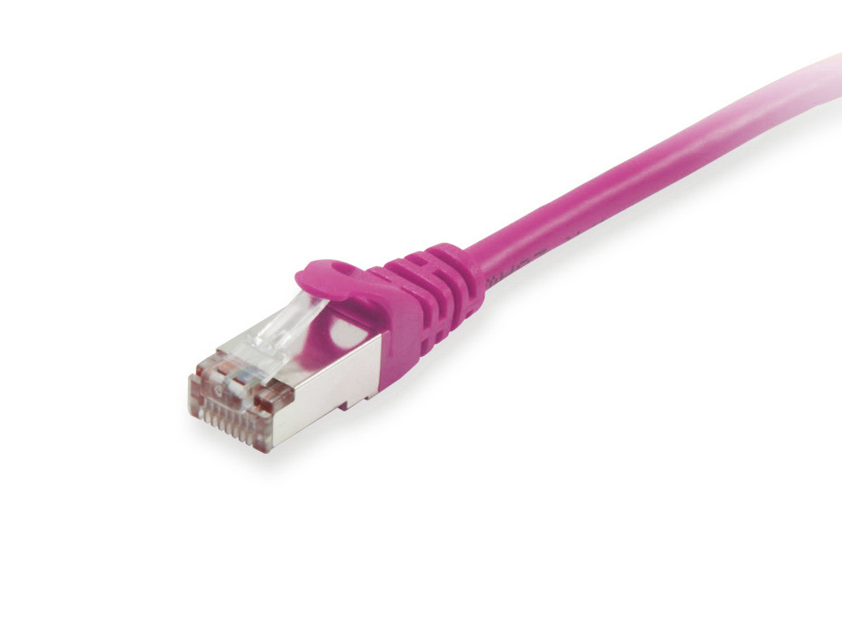 equip Patch-Kabel RJ-45 CAT 6a S/FTP PiMF 1 m Lila