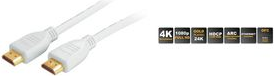 shiverpeaks BASIC-S HDMI Kabel, A-Stecker - A-Stecker, 1,0 m vergoldete Kontakte, für Full-HD Qualität (4096 x 2160 (BS77470-W)