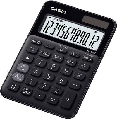Casio MS-20UC Desktop-Taschenrechner (MS-20UC-BK)