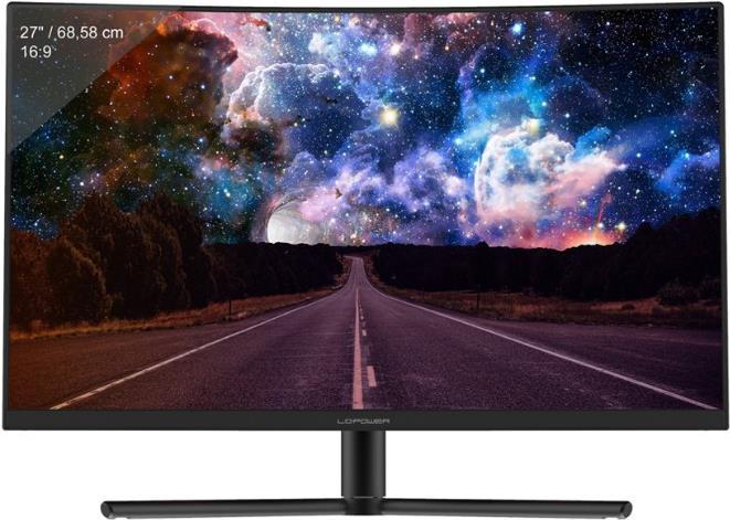 LC-Power LC-M27-FHD-240-C Computerbildschirm 68,6 cm (27" ) 1920 x 1080 Pixel Full HD Schwarz (LC-M27-FHD-240-C)