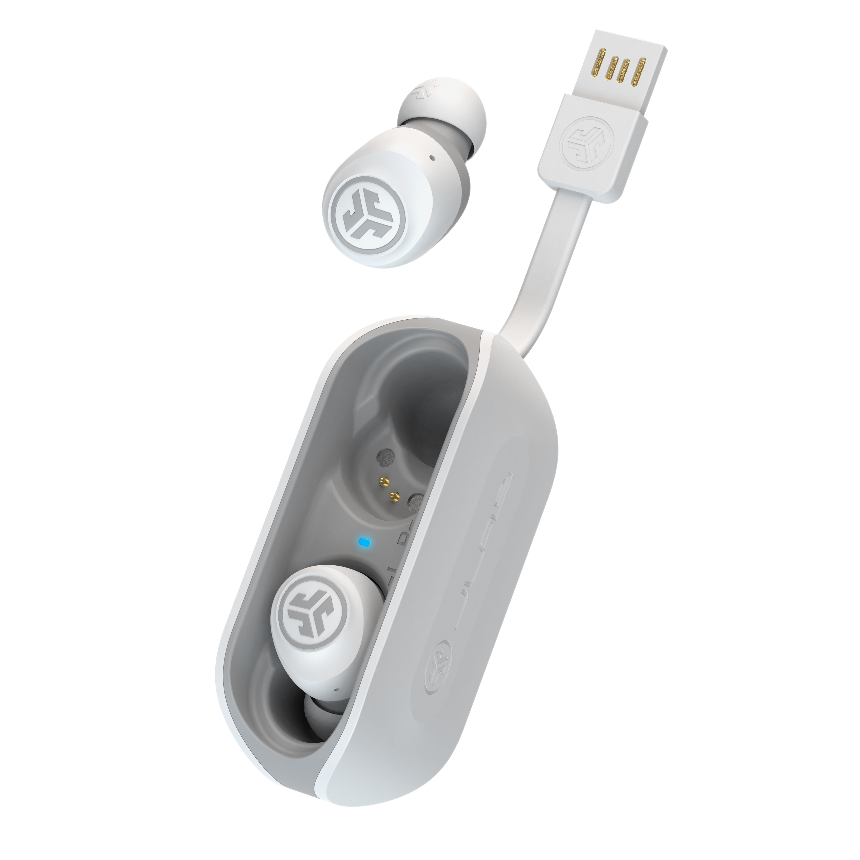 JLab Audio Go Air True Wireless Earbuds Grau, Weiß