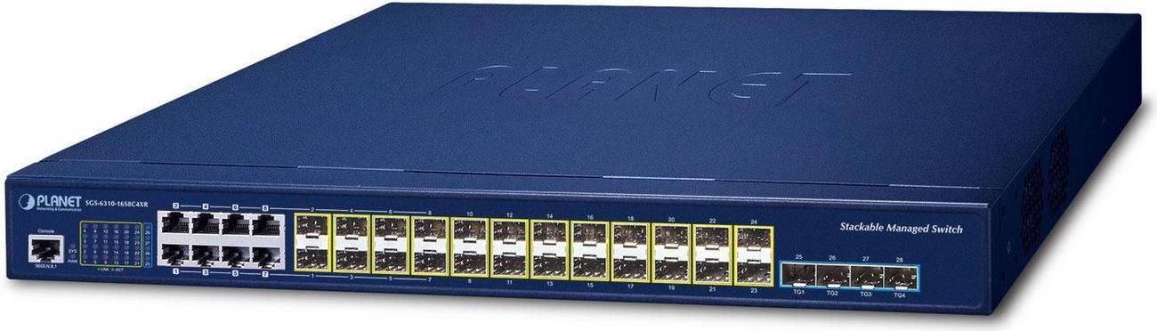 PLANET L3 16*GE SFP 8*GE TP/SFP 4*10G SFP+ SGS-6310-16S8C4XR (SGS-6310-16S8C4XR)