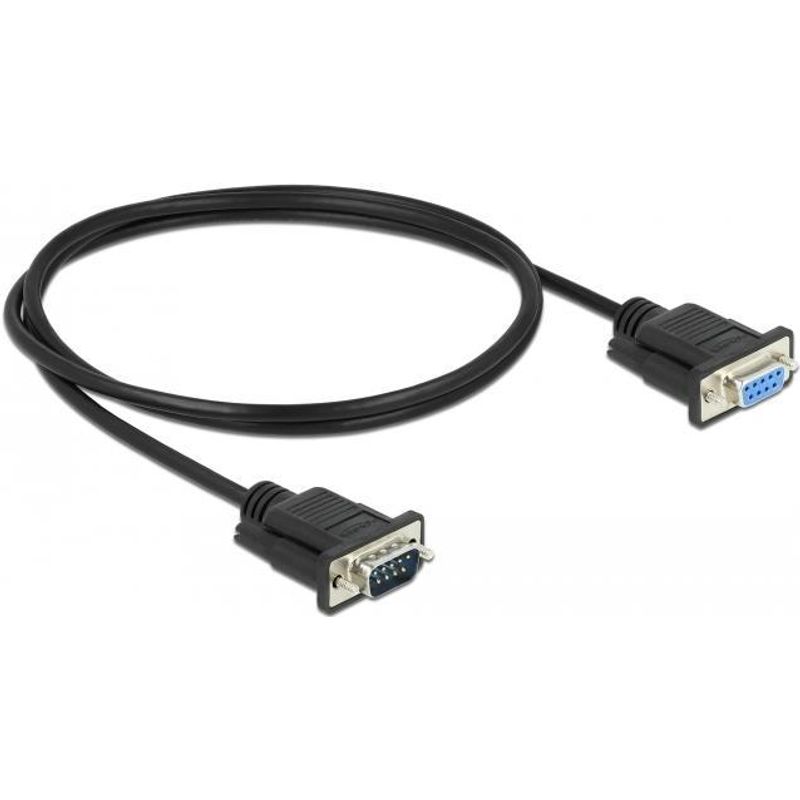 DeLOCK Serielles Verlängerungskabel DB-9 M bis DB-9 W 86578