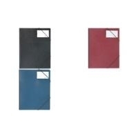 DURABLE Eckspanner Premium, DIN A4, Hartfolie, dunkelblau extrem stabil und langlebig, mit Gummi-Eckspannern - 1 Stück (2320-07)