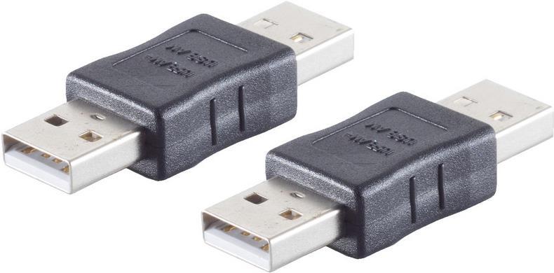 shiverpeaks -BASIC-S--USB Adapter, Type A Stecker auf Type A Stecker - schwarz (BS77040-S)