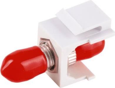 shiverpeaks ®-BASIC-S--LWL-Keystone Verbinder, ST-ST, Simplex, MM, rot (BS08-10221)