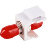 shiverpeaks ®-BASIC-S--LWL-Keystone Verbinder, ST-ST, Simplex, MM, rot (BS08-10221)