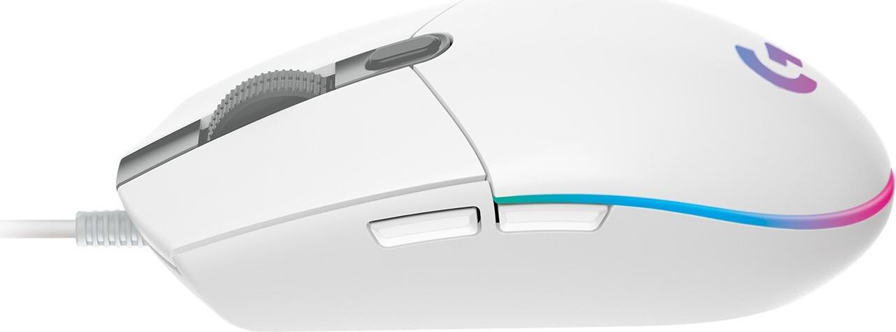 Logitech Gaming Mouse G102 LIGHTSYNC Optisch USB 6 Tasten Weiß