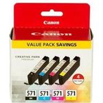 Canon CLI-571 C/M/Y/BK Value Pack (0386C005)