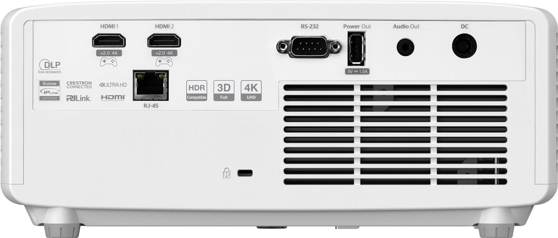 Optoma UHZ66 4K UHD Laserprojektor Tragbar Weiß