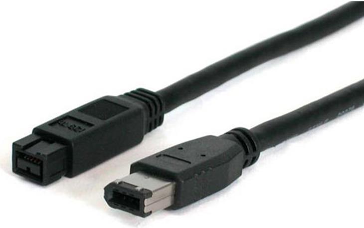 StarTech.com 6 ft 1394b Firewire Cable 9-6 Pin M-M 1,8 m Schwarz (1394_96_6)