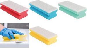 HYGOCLEAN Reinigungsschwamm Colour, Softvlies, rot/weiß aus Schaumstoff mit Softvlies, für empfindliche Oberflächen - 10 Stück (301650)